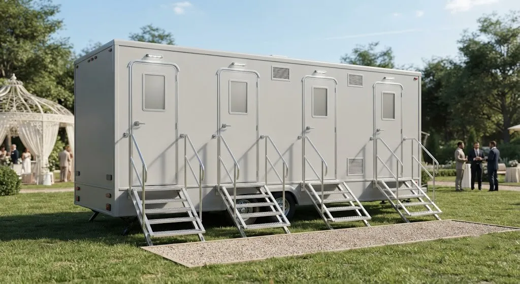 4 Stall Restroom Trailer in Sterling Heights, MI
