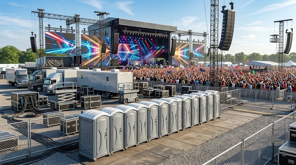 Concert Restroom Rental in Sterling Heights, MI