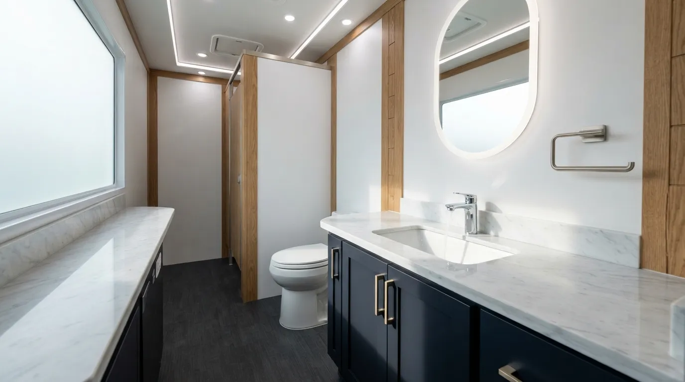 Luxury Restroom Trailer in Sterling Heights, MI